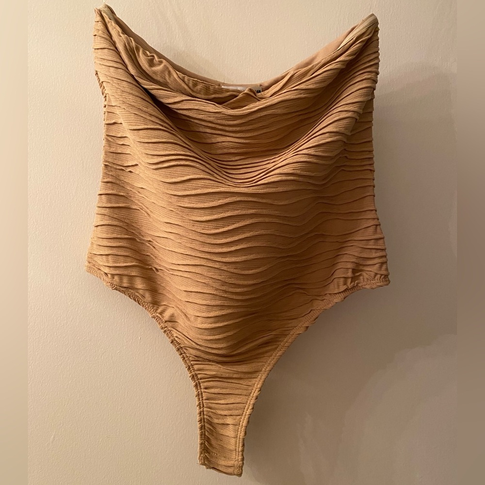 Fashion Nova Tan Bodysuit